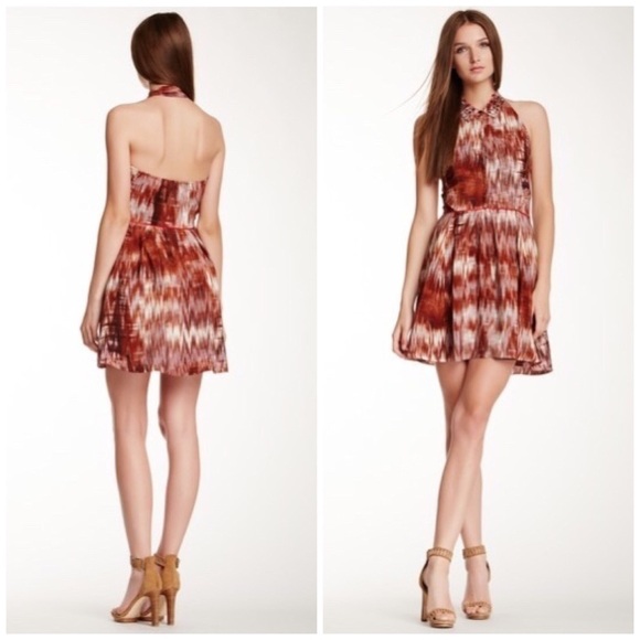 Elizabeth & James Molly Silk Open Back Mini Dress - Picture 3 of 8